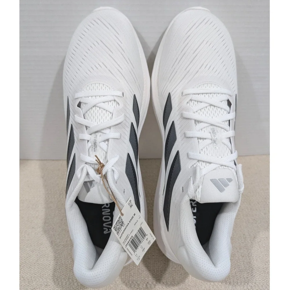 Adidas Supernova Ease M White Black Running Shoes JH8559 Mens 11.5